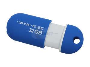   ELEC 32GB USB 2.0 Flash Drive Capless (Aqua) Model DA ZMP 32G CA A1 R