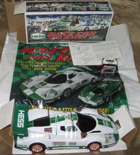 2009 HESS RACE CAR & RACER With Batteries and Bag Mint in Box New Old 