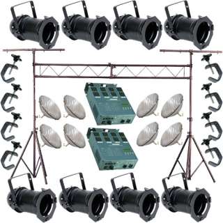 Black PAR CAN 64 500w PAR64 MFL C Clamp Truss Dimmer  