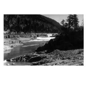  Libby, Montana, View of Kootenai Falls Giclee Poster Print 