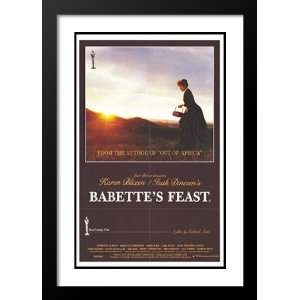  Babettes Feast 20x26 Framed and Double Matted Movie 