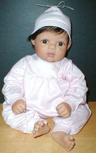 Turner Dolls KRADLE KIDS Vinyl Weighted Baby Girl Hispanic Doll w 