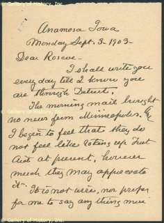 CLARA BARTON   AUTOGRAPH LETTER SIGNED 09/03/1903  