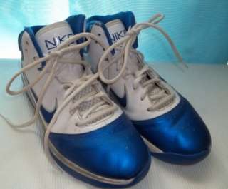 Mens NIKE ELITE Basketball Shoes Blue White Sneakers Size 8 409627 103 