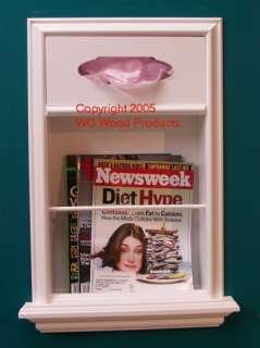 Recessed In the wall Bathroom Magazine Rack MR 7  