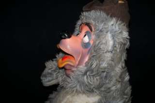 Vtg 1960s BIG AL COUNTRY BEAR Walt Disney Rubber Face Stuffed Animal 