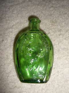1971 Green Wheaton Thomas Jefferson Mini Bitters Bottle  