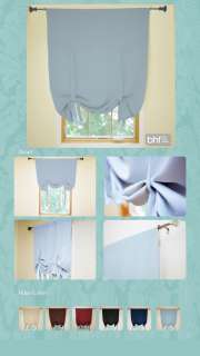 Blackout Thermal Insulated Tieup Shade Curtain SKY BLUE  