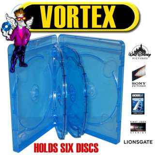 New 2 VORTEX SIX DISC Blu ray Replacement Cases  