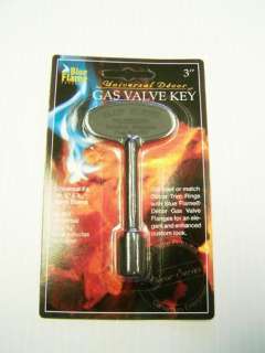 Blue Flame Universal Gas Valve Key 3 Flat Black  