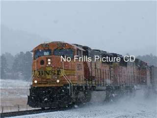 No Frills Picture CD Screensaver BNSF Railroad  