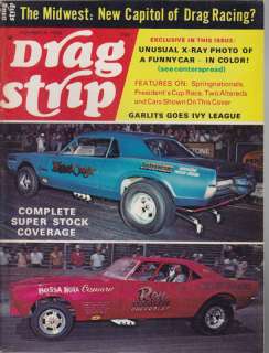 Drag Strip 11/68, Bossa Nova Camaro, Funny Car X Ray centerfold 