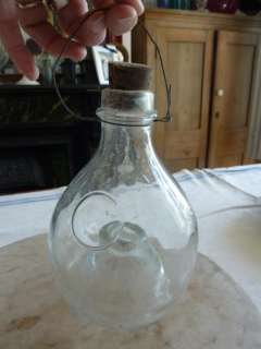 Antique French glass wasp trap  