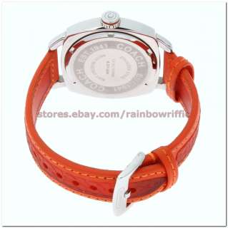 Coach Womens Watch 14500952 Alision Boyfriend Orange Stainless Steel 