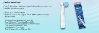 Braun OralB Sensitive x1 (3 Per Pack) 3 Toothbrush Tooth Brush Replace 