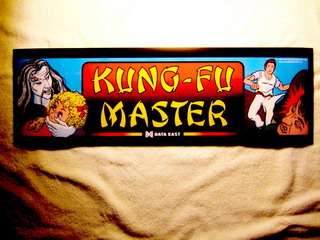 Kung Fu Master Non Jamma Arcade Marquee / Header  