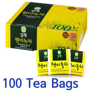 Sulloc Brown Rice Green Tea 100 Tea Bags / Korean Tea / Since 1979 