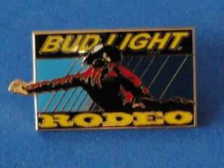 Bud Light BUDWEISER Beer RODEO Metal Hat Pin Licensed  