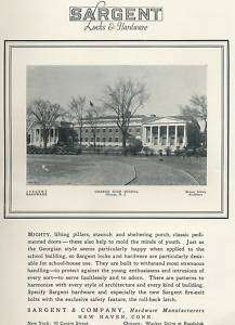 1927 Vintage Ad ORANGE NJ High School Building PHOTO  