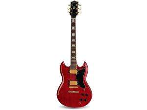    Jay Turser 50 Series Custom EL Guitar, Trans Red