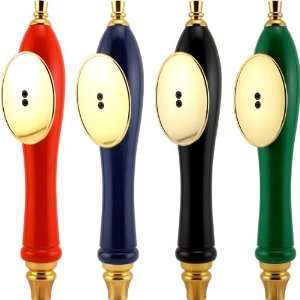  Pub Style Beer Tap Handle with Oval Shield BLACK Kitchen 