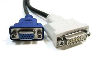 DVI I (M) to VGA & DVI D 2 ports (F) Splitter Cable 135  