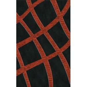   Riley DL24 Black Rich Red 4 Octagon Area Rug