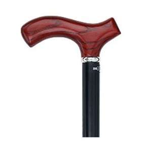  Mahogany Ash Fritz Walking Cane With Black Beechwood Shaft 