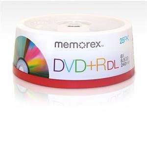 Memorex, DVD+R DL 8.5GB 25 Pack (Catalog Category Blank Media / DVD+R 