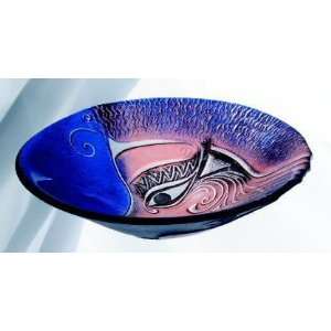 Athena Blue Crystal Bowl by Mats Jonasson  Kitchen 