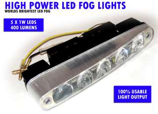 High Power LED Fog Lights Car/Truck/4X4 White Universal  