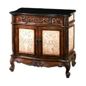  Heritage Bombe Chest Cabinet with Black Granite Top