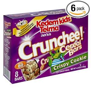 Kedem Kids Breakfast Cereal Bars, Crunchee Cookie Crisp Cereal Bars, 8 