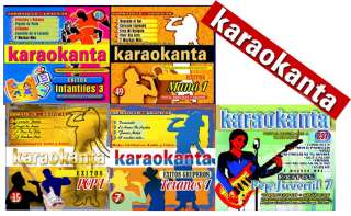 Karaokanta 5 Disc Karaoke Songs Music CDG Spanish Pack  
