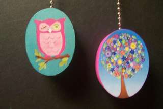 OWL TREE BEDDING CEILING FAN PULLS  