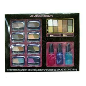  18 Eyeshadows, 3 Megapup Bronzers Gel Beauty