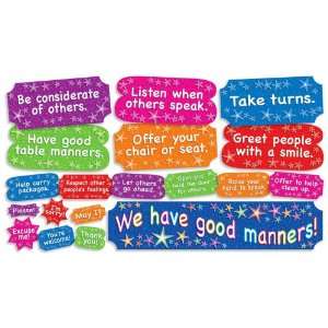   We Have Good Manners Mini Bulletin Board (TF8065)