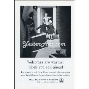   Ad Bell Telephone Welcomes are warmer when you call 