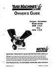 MTD Chipper Shredder Manual Model 240 640 645 648 000 items in Manuals 