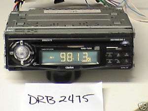 Clarion DRB 2475 AM/FM CD Player with Faceplate TESTED   