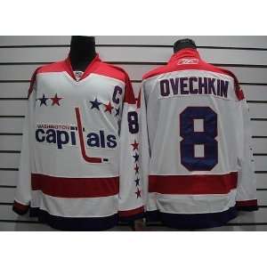2011 NHL ALL Star Washington Capitals Jersey #8 Ovechkin White Hockey 