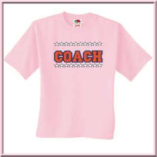 Coach With Stars Sports 100% Cotton T Shirt S,M,L,XL,2X,3X,4X,5X 14 