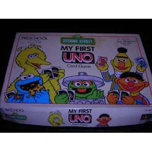  SESAME STREET My First Uno Card Game   1989 copyright 