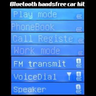 Solar Bluetooth Handsfree Car Kit FM  Player Speaker  
