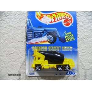  Hot Wheels Oshkosh Cement Mixer 1995 Yellow & Black W/7sp 