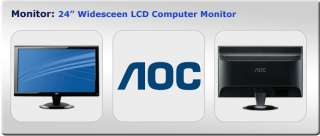 AOC 22 inch WIDESCREEN LCD COMPUTER MONITOR SCREEN  