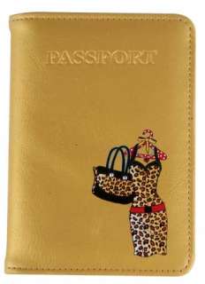 Leopard Fashionista Passport Cover ID Holder Wallet  