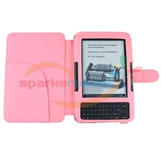 Accessory Kit For Kindle 3 Film+Leather Cover+Charger  