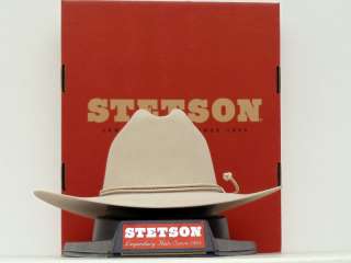 Stetson Cowboy Hat 4X Beaver Felt Carson Silver Belly  