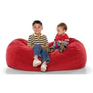   Kids Jr Lounger Kids Foam Bean Bag Color Cherry Furniture & Decor